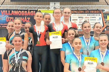 A Cserepka Iskola aerobikos tanulói 2. helyen végeztek a Diákolimpia országos döntőjében